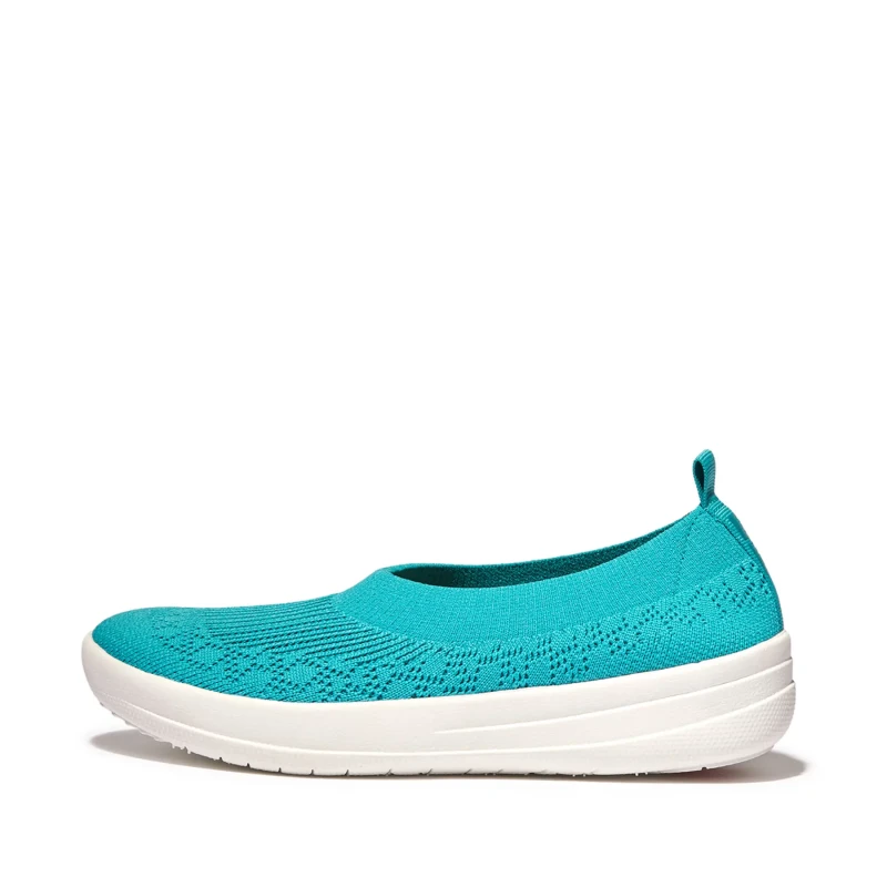 Image of FitFlop Ballet flats woman FitFlop Uberknit Slip-On Bleu Female 37