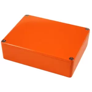 Image of Hammond 1590BBOR Aluminium 'Stomp Box' Enclosure Orange (119 x 94 ...