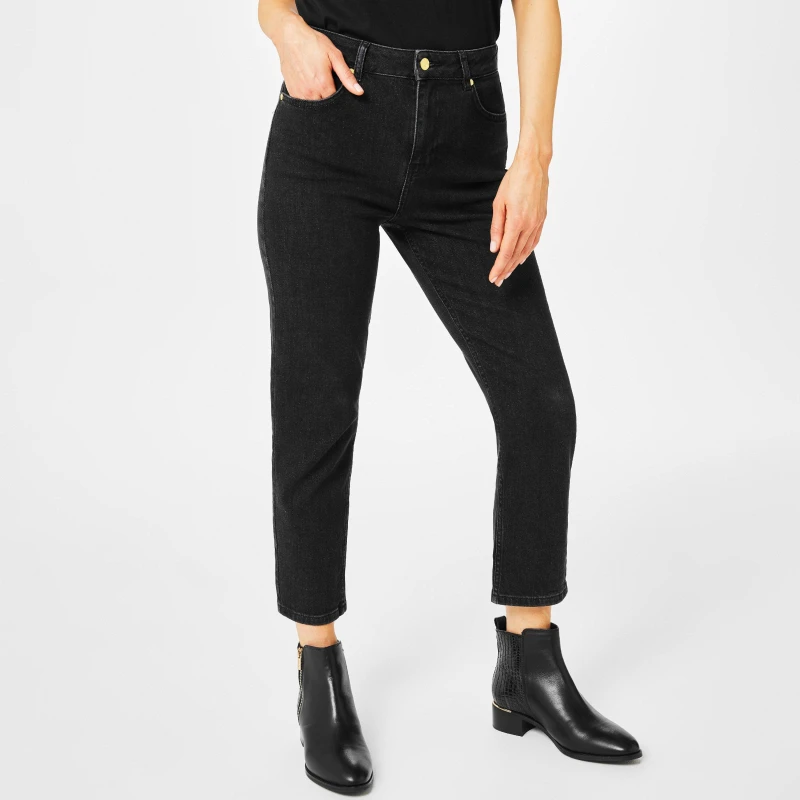 Image of Biba BIBA Cara Mom Jeans - Black 6