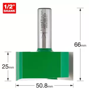 Image of Trend CRAFTPRO Two Flute Straight Router Cutter 50.8mm 25mm 1/2"