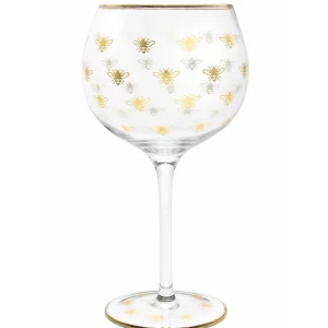 Image of Gold Bees Gin Glass By Lesser & Pavey