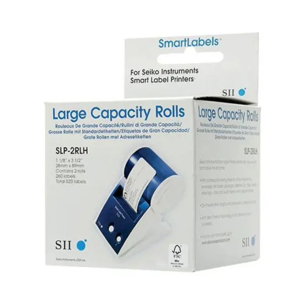 Image of Seiko Seiko Address Label White 29x89mm (Pack of 520) SLPM2RLH SLPM-2RLH