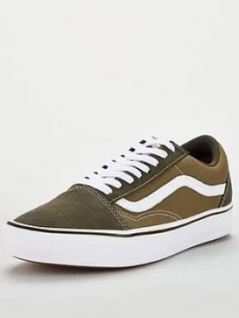 Image of Vans Comfycush Old Skool - Green/White , Green/White, Size 12, Men