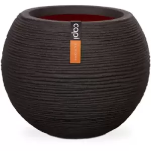 Image of Vase Nature Rib Ball 62x48cm Black KBLR271 Capi Black