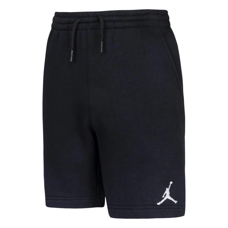 Image of Air Jordan Fleece Shorts Junior Boys Black/White male 9-10 (M)