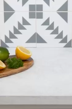 Image of D-C-Fix Concrete White Sticky Back Plastic Vinyl Wrap - Size: 90cm x 2.1m