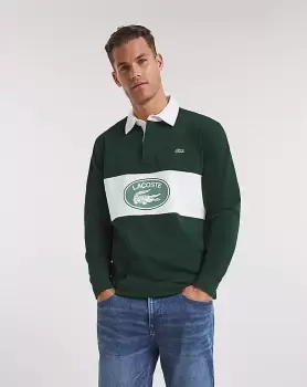 Image of Lacoste Long Sleeve Graphic Logo Rugby