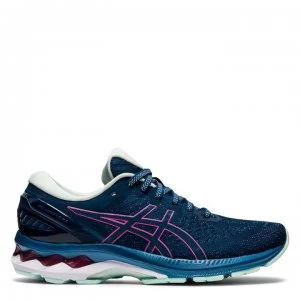 Image of Asics Gel-Kayano 27 Womens Road Running Shoes - Blue/Hot Pink