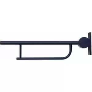 Image of Contour 21 Hinged Arm Wall Support Grab Rail 800mm - Blue - Armitage Shanks