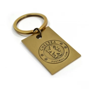 Image of Chelsea FC Metal Vintage Crest Keyring
