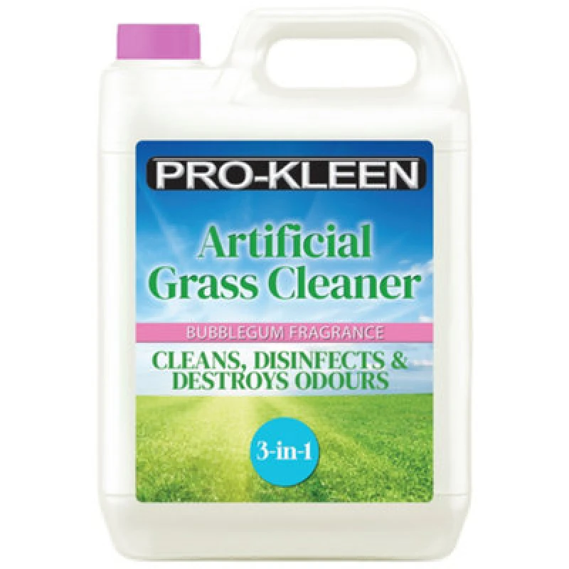 Image of ProKleen Artificial Grass Cleaner Disinfectant 1 x 5L Bubblegum Fragrance Clear unisex