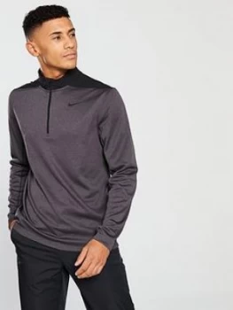 Image of Nike Core Half Zip Golf Top, Grey, Size S, Men