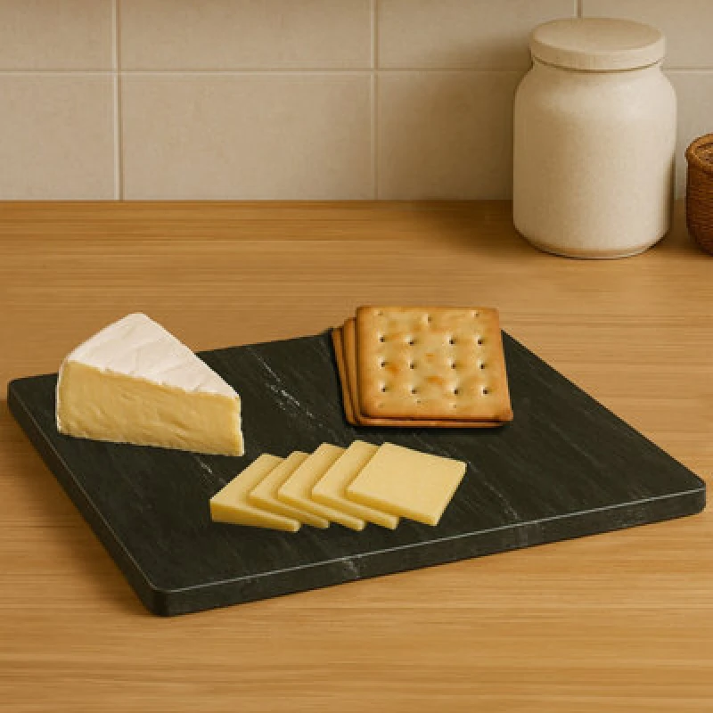 Image of Premier Housewares Kitchen Marble Black Marble Small Chopping Board Black