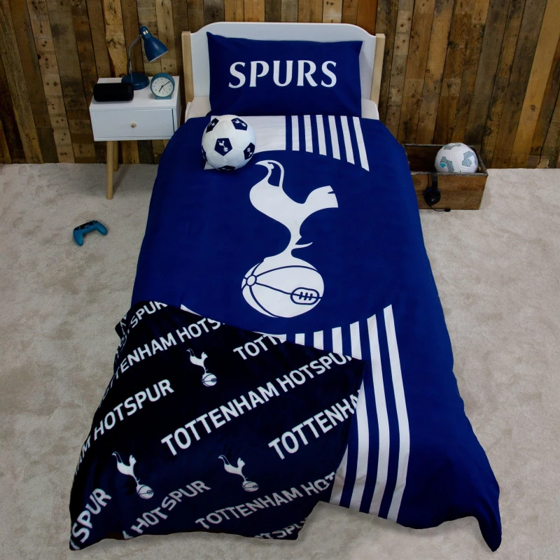 Image of Team Tottenham Hotspur Line Single Panel Duvet Multicolour unisex One Size