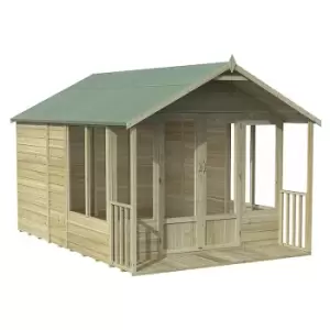 Image of 8' x 12' Forest Oakley Double Door Apex Summer House (2.61m x 3.60m)