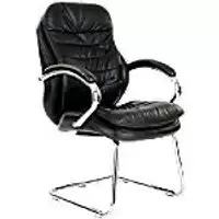 Image of Nautilus Designs Cantilever Chair Dpa618Av/Lbk Non Height Adjustable Black Chrome