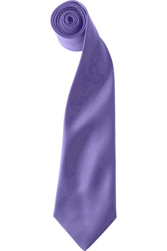 Image of Premier Premier Men Colours Satin Clip Tie Pack of 2 in Purple Purple One Size Male 5059269153960