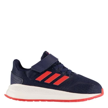 Image of adidas Falcon CloudFoam Infant Boys Trainers - Navy/Red/White