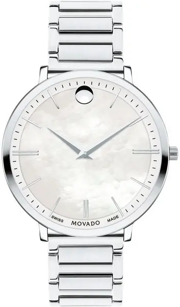 Image of Movado Watch Ultra Slim Ladies D - White MVD-100
