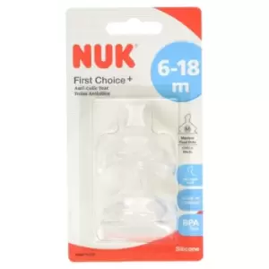 Image of NUK - First Choice+ Size 2 Silicone Teat Medium