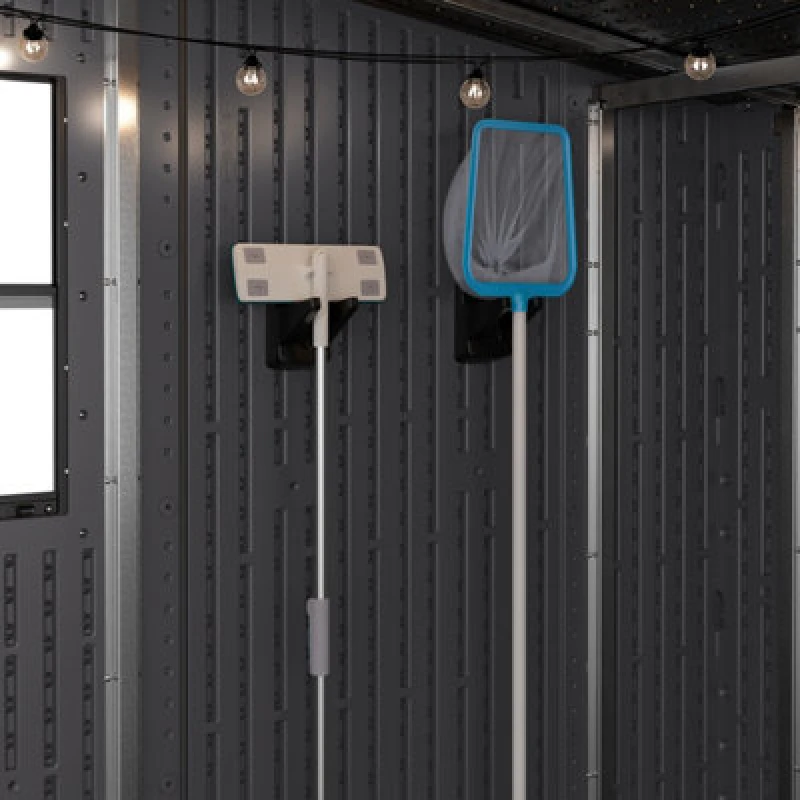 Image of Suncast Single Hook Long Handle Tool Hanger Set - Pack of 2, Black V742PK