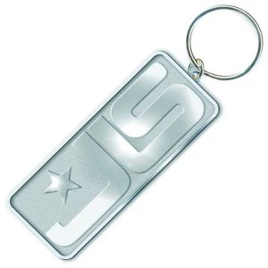 Image of JLS - Chrome Logo Keychain