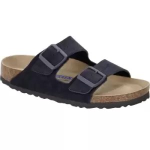 Image of Birkenstock Unisex Arizona Soft Footbed Suede Leather Sandal Midnight UK 7