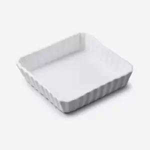Image of Porcelain Square Flan Dish 12cm