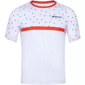 Image of Babolat Compete Crew Neck T Shirt - White