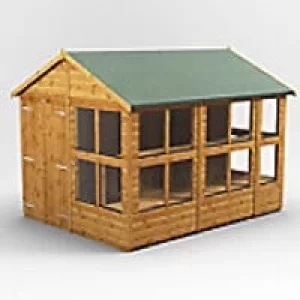 Image of Power Garden Shed 108PAPSDD Golden Brown 10x8