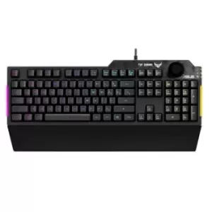 Image of Asus TUF GAMING K1 Corded Gaming keyboard Backlit, Splashproof German, QWERTZ, Windows Black