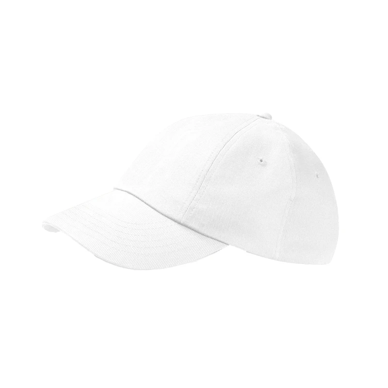 Image of Beechfield Beechfield Men Heavy Drill Low Profile Cap in White White One Size Male 5063377407938