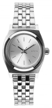 Image of Nixon Small Time Teller All Silver Stainless Steel Watch