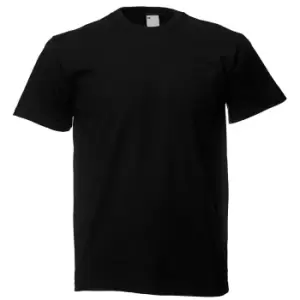 Image of Mens Short Sleeve Casual T-Shirt (Medium) (Jet Black)