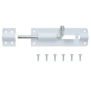 Image of BQ White Steel Barrel Bolt L102mm