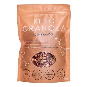 Image of Keto Hana Keto Friendly Granola - Cinnamon 300g