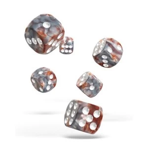 Image of Oakie Doakie Dice D6 Gemidice (Silver Rust)