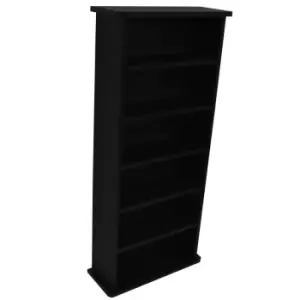 Image of Techstyle Chak 222 Cd Or 104 DVD Bluray Media Storage Shelf Unit Black