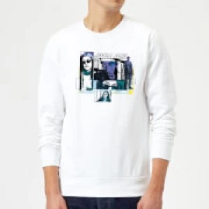 Image of Marvel Knights Jessica Jones Comic Panels Sweatshirt - White - M