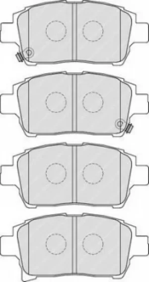 Image of Ferodo FDB1985 Brake Pad Set Front Axle Premier Car
