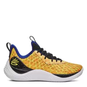 Image of Under Armour Curry 10 Bang Bang, Steeltown Gold 750, size: 12, Male, Basketball Performance, 3026272-700