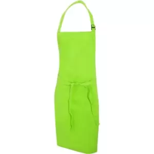 Image of Dennys Multicoloured Bib Apron 28x36ins (Pack of 2) (One Size) (Lime) - Lime