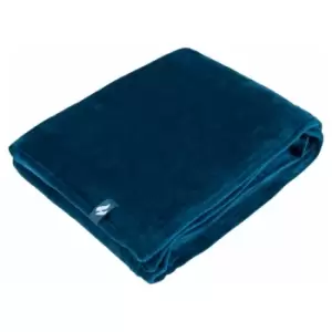 Image of Belledorm Heat Holder Thermal Fleece Blanket, Teal, 180 x 200 Cm