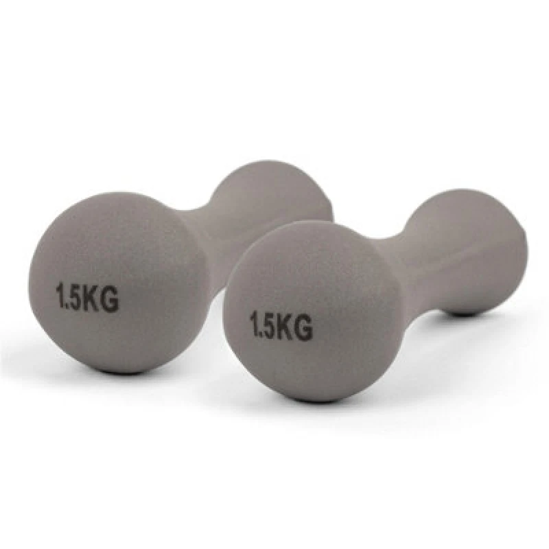 Image of Phoenix Fitness 1.5Kg Grey Dumbbell Pair For Light Strength Workouts