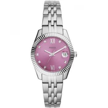 Image of Fossil Purple And Silver 'Scarlette Mini' Dress Watch - ES4905