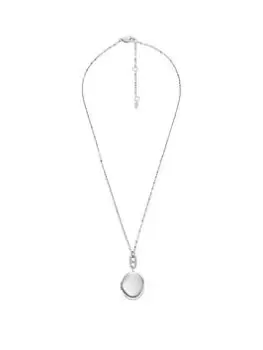 Image of Fossil Locket Collection Stainless Steel Chain Necklace