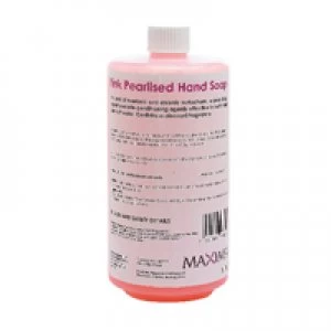 Image of Maxima Hand Soap Pink 1 Litre KSEMAXPS1 Pack of 2