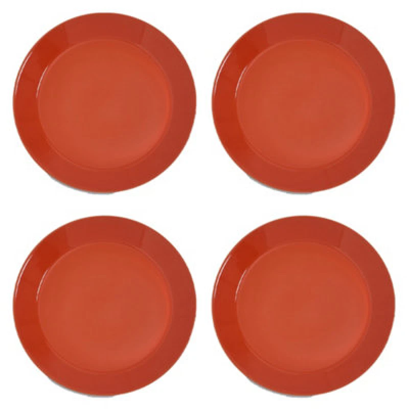 Image of Sur La Table Colour Me Happy Set Of 4 Dinner Plate 27.5Cm Orange 1E+13