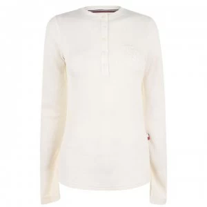 Image of Tommy Bodywear Long Sleeve Pyjama Top - Antique White
