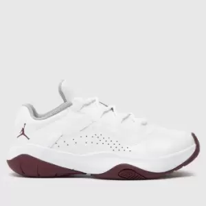 Image of Jordan Air Jordan 11 Cmft Low (Gs), White/Cherrywood Red-Lt Steel Grey, size: 5, Unisex, Shoes grade school, CZ0907-103